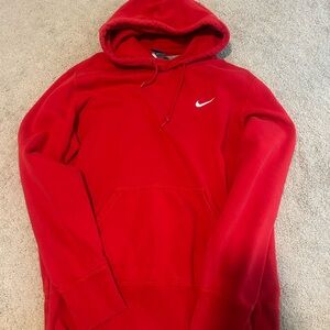 red nike hoodie